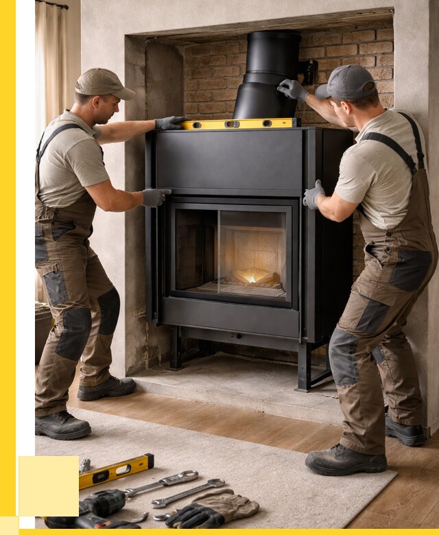 Установка каминных топок в Заинске под ключ от 18304 р. | ЭриданЗнс