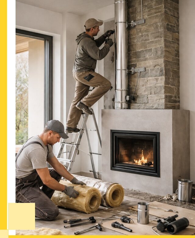 Монтаж дымоходов для каминов в Заинске от 15254 р. ЭриданЗнс