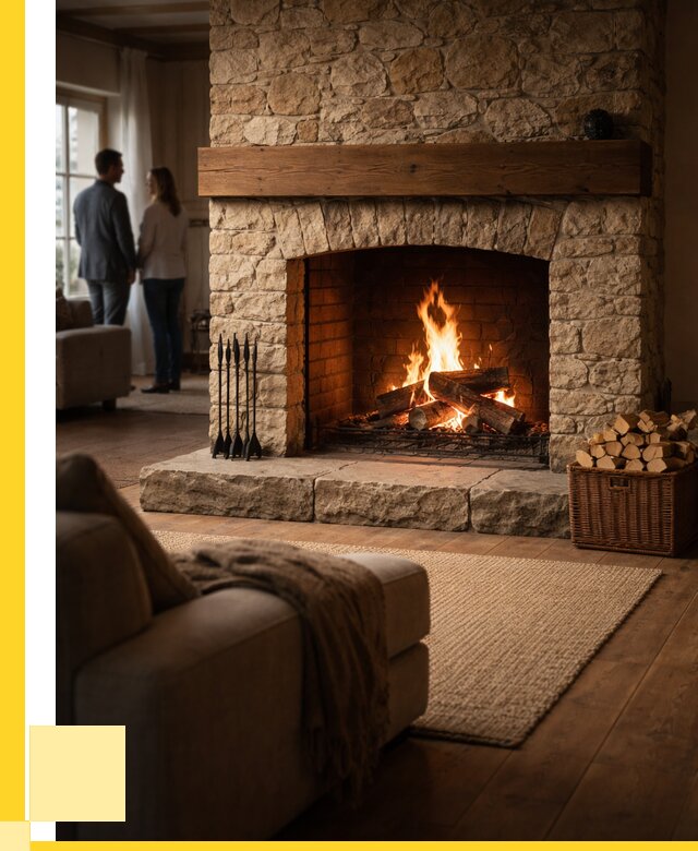 Открытые камины под ключ в Заинске от 152535 р. ЭриданЗнс