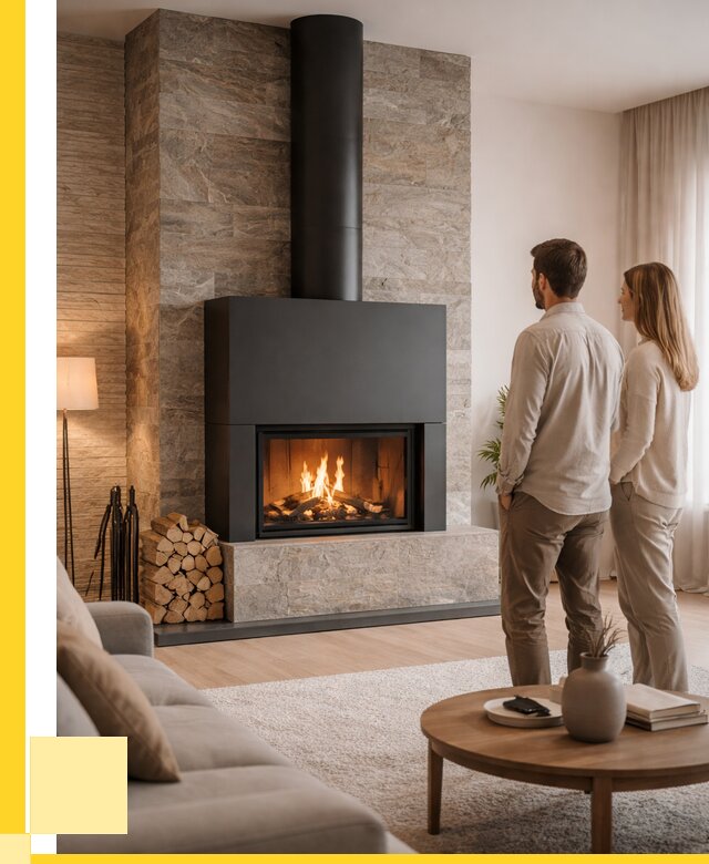 Закрытые камины под ключ в Заинске от 122028 р., ЭриданЗнс