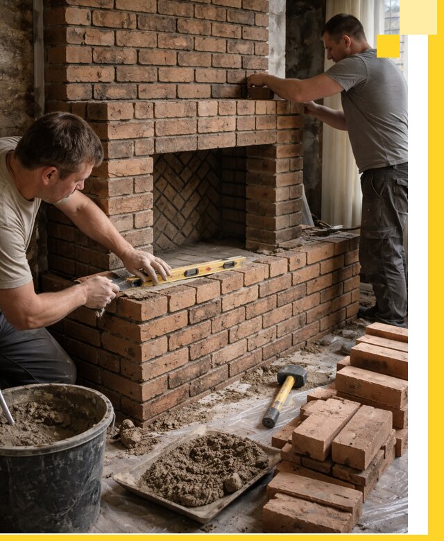 Изготовление и установка кирпичных каминов в Заинске