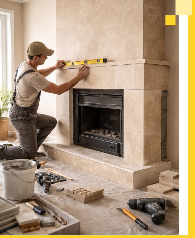 Установка и монтаж каминов в частном доме под ключ в Заинске