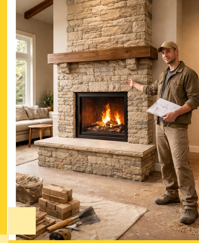 Камины под ключ в Заинске от 183042 р. | ЭриданЗнс — установка