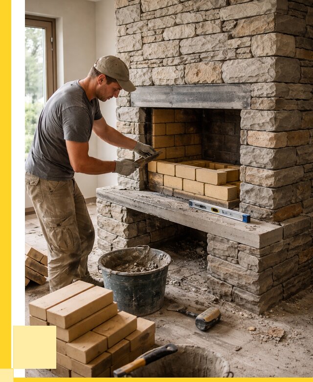 Кладка каминов и камина в Заинске от 25423 р. ЭриданЗнс