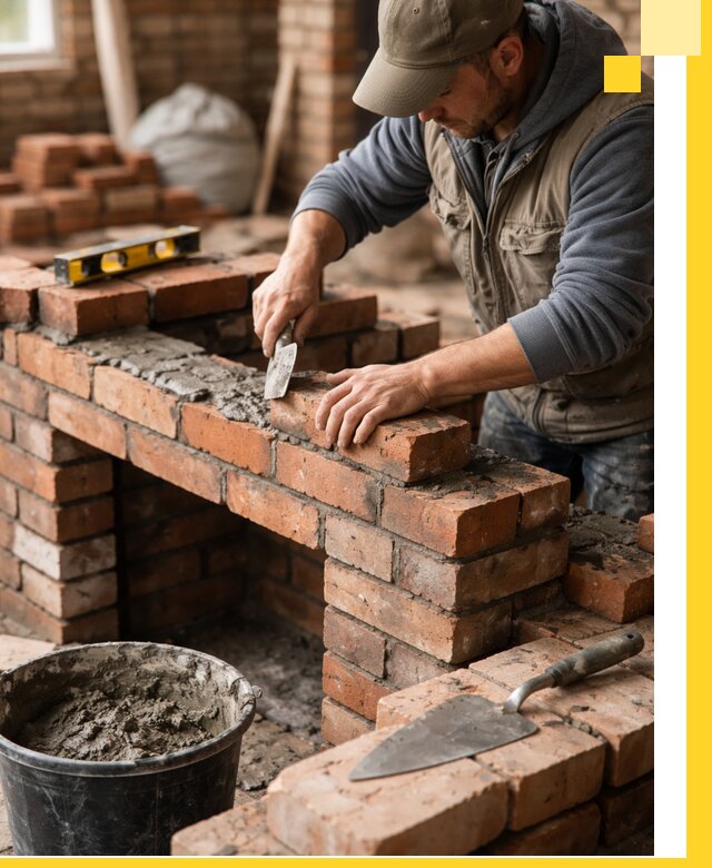 Кладка каминов под ключ в Заинске профессиональная отделка и монтаж