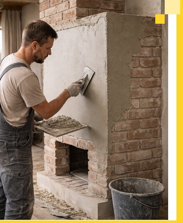 Отделка печей и облицовка каминов в Заинске под ключ