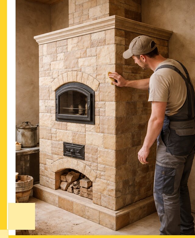 Облицовка печей в Заинске от 4576 р. под ключ | ЭриданЗнс