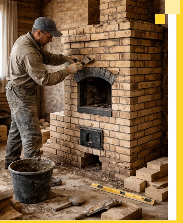 Кирпичные печи под ключ в Заинске: проектирование и кладка