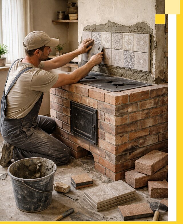 Печи с плитой на заказ монтаж гарантия и сервис в Заинске