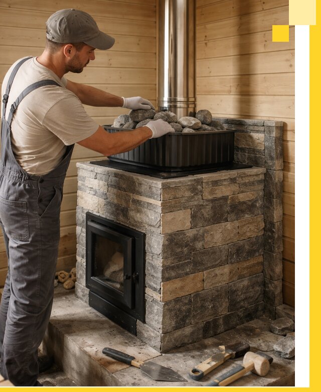 Печи для парной в Заинске, производство, монтаж и обслуживание