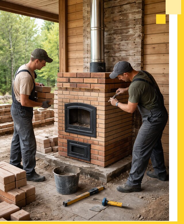 Производство и установка дачных печей под ключ в Заинске