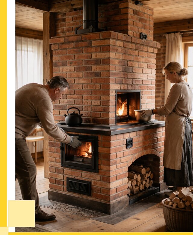 Печи для загородного дома под ключ в Заинске от 81352 р. | ЭриданЗнс