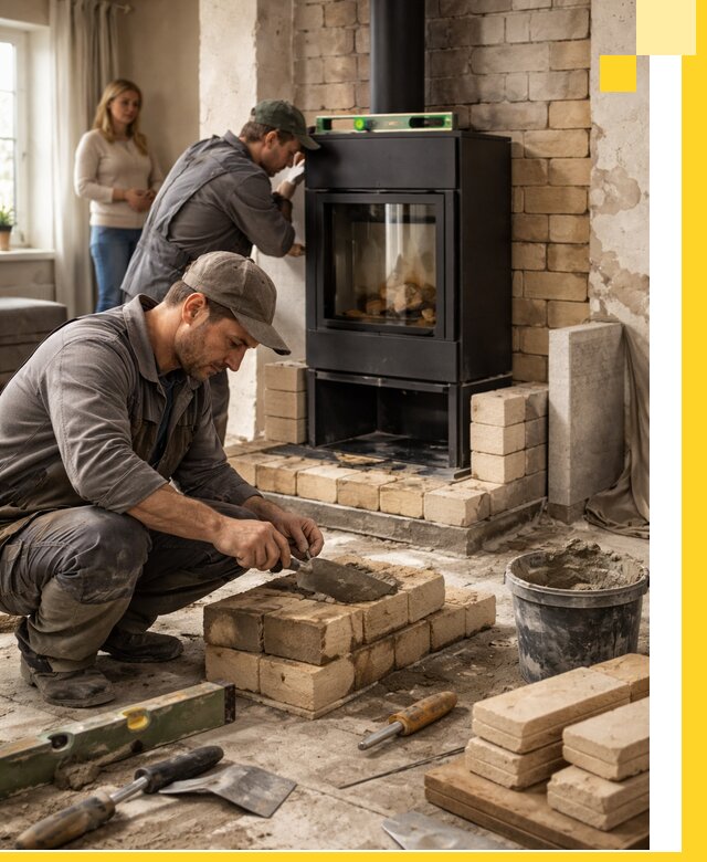 Печи и камины под ключ: проект, установка в Заинске