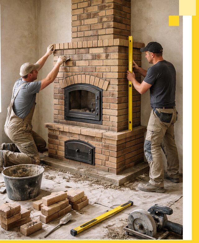 Продажа и установка печей и каминов для дома под ключ в Заинске