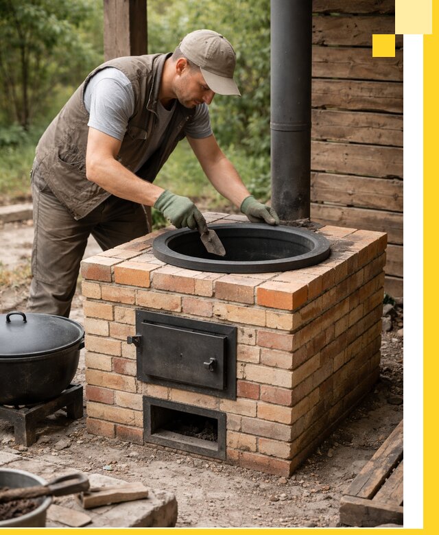 Изготовление и установка печей для казана в Заинске под ключ