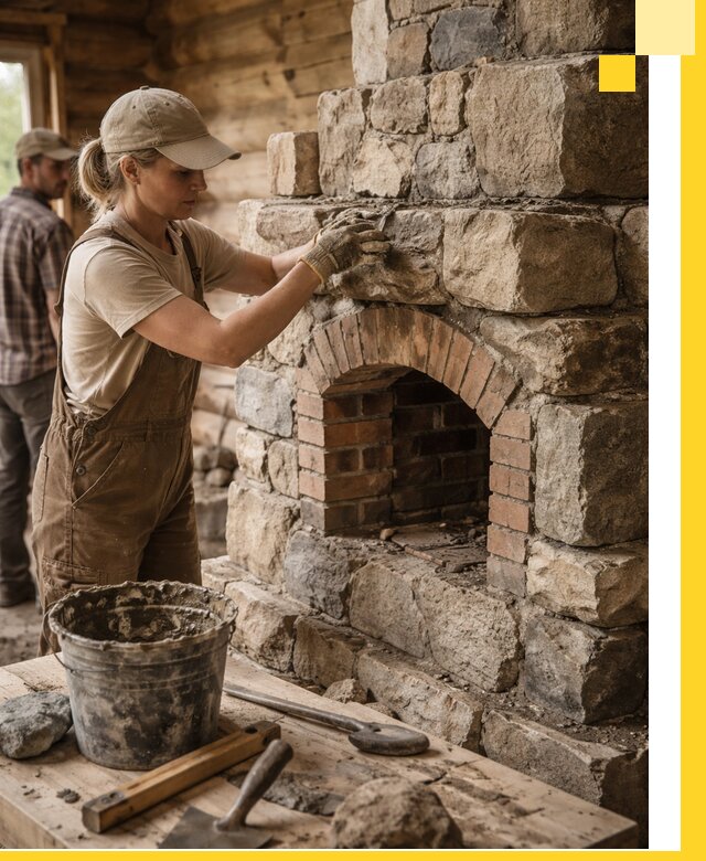 Каменные печи на заказ и монтаж в Заинске, долговечные решения