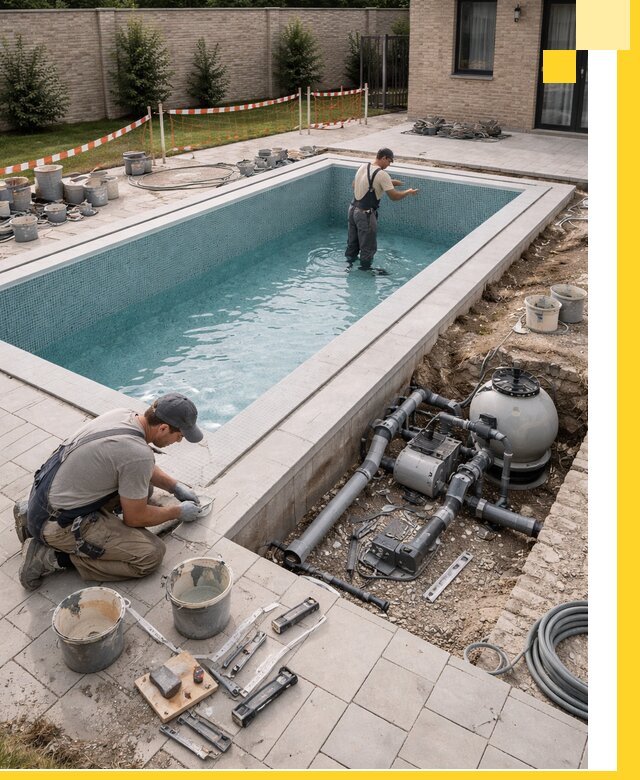 Строительство бассейнов под ключ в Заинске: проекты и монтаж