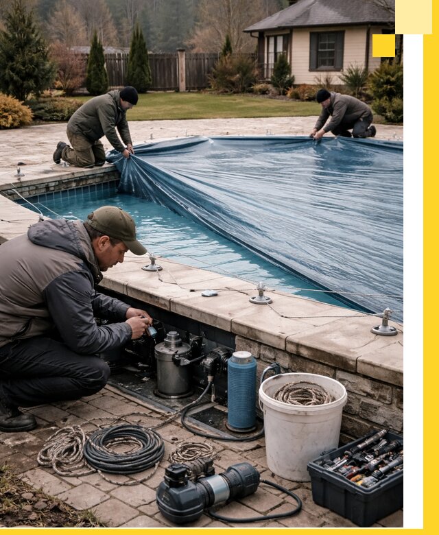 Консервация бассейнов в Заинске: подготовка к длительному хранению