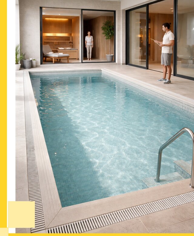 Отделка бассейна пленкой ПВХ в Заинске от 3559 р. - ЭриданЗнс