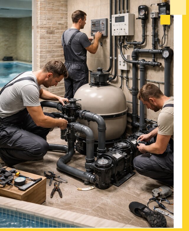 Комплексное оборудование для бассейнов под ключ в Заинске