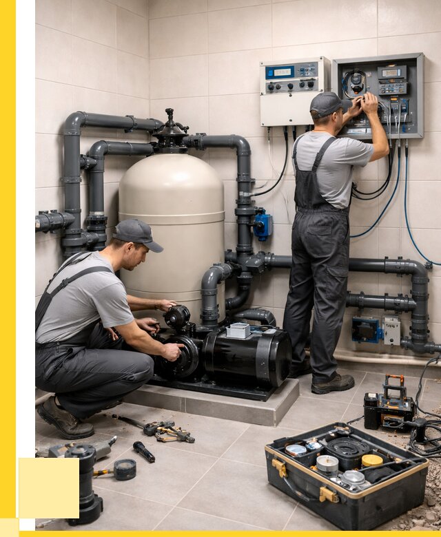 Монтаж оборудования для бассейнов в Заинске от 40676 р. | ЭриданЗнс