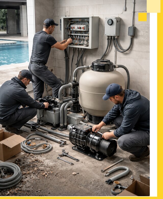 Профессиональный монтаж оборудования для бассейнов в Заинске