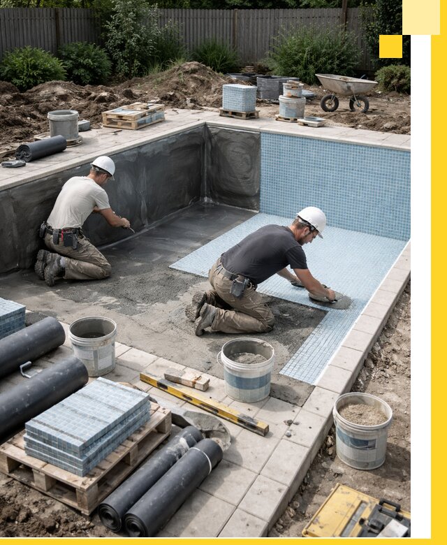 Проектирование и строительство стационарных бассейнов в Заинске