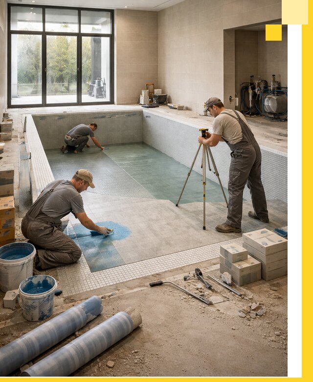 Проект и строительство закрытых бассейнов в Заинске под ключ