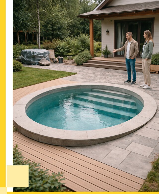 Бассейн на даче под ключ в Заинске от 203380 р., ЭриданЗнс