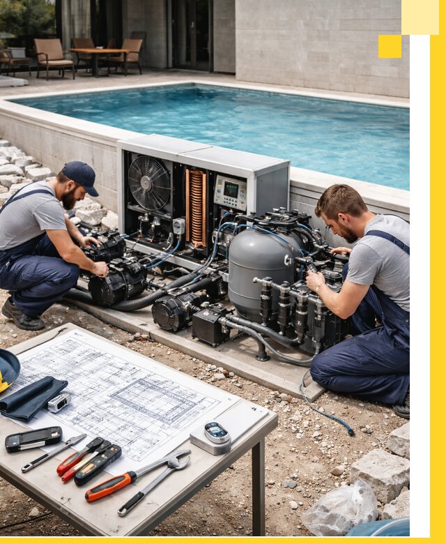 Проектирование и монтаж бассейнов с подогревом в Заинске