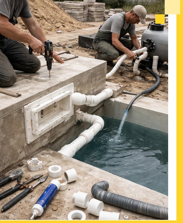 Строительство скиммерных бассейнов под ключ в Заинске