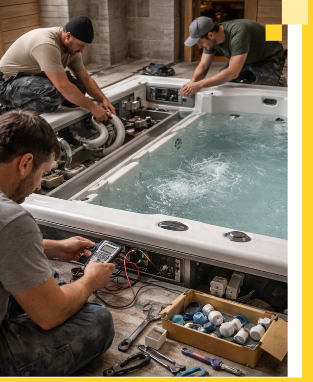 Гидромассажные бассейны под ключ в Заинске, дизайн и монтаж