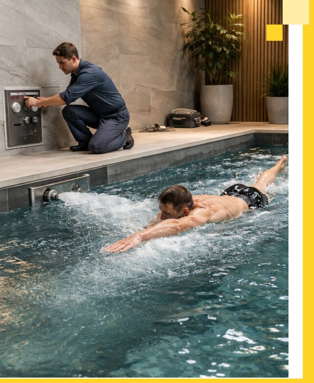 Проектирование и монтаж бассейнов с противотоком в Заинске