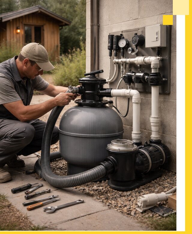 Продажа и монтаж фильтров и насосов для бассейнов в Заинске