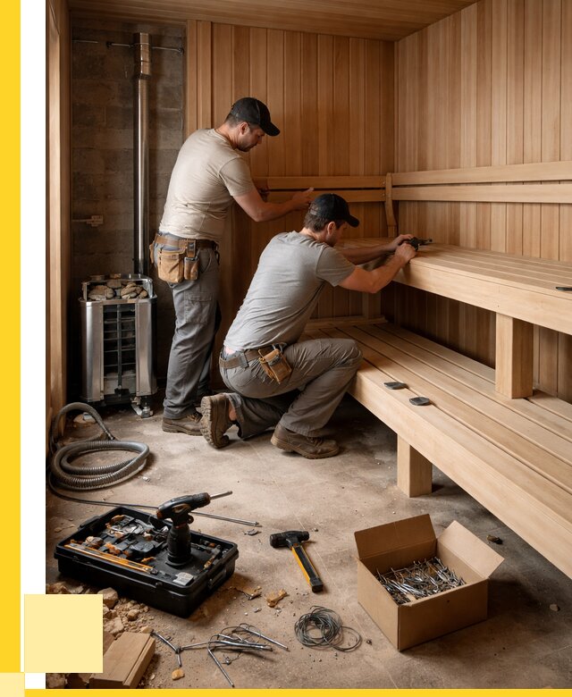 Монтаж саун под ключ в Заинске от 122028 р. | ЭриданЗнс