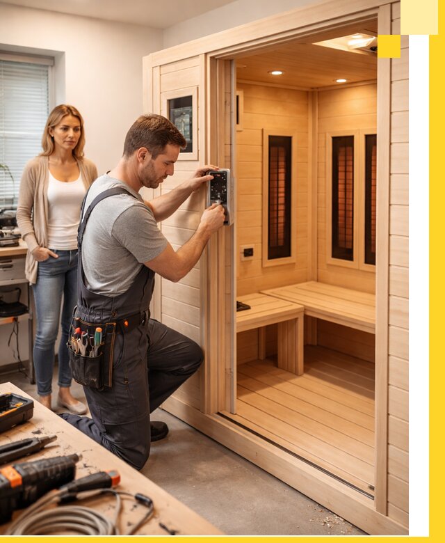 Инфракрасные сауны под ключ в Заинске продажа и установка