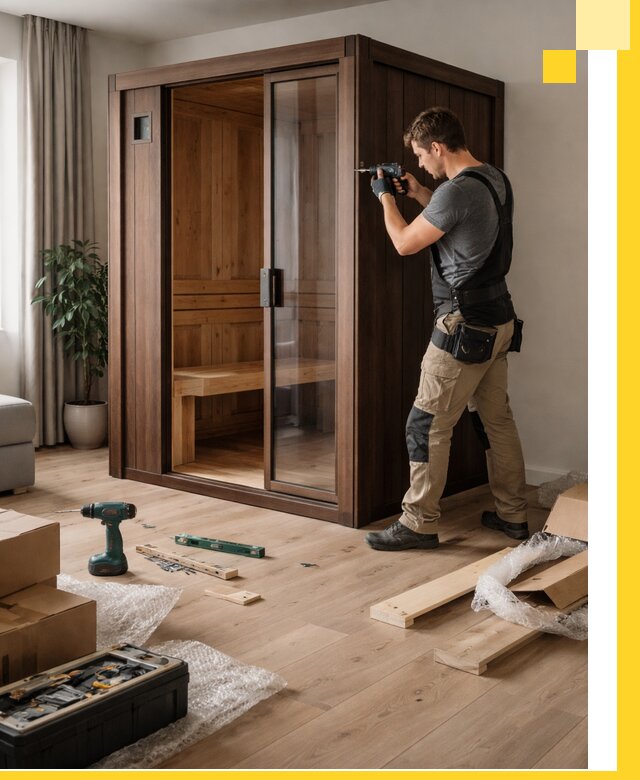 Установка и производство мини саун под ключ в Заинске