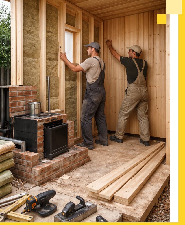 Строительство и установка дачных саун под ключ в Заинске