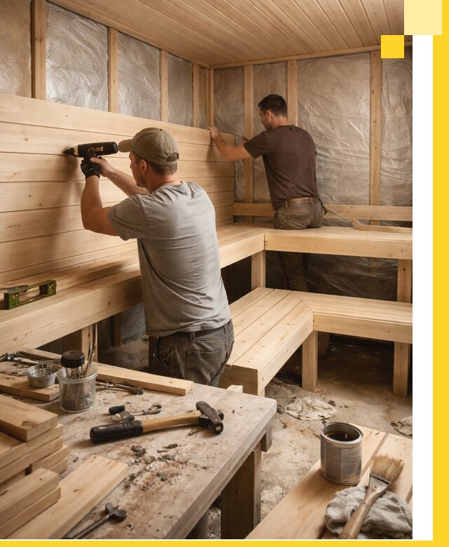 Профессиональная отделка бань и саун под ключ в Заинске