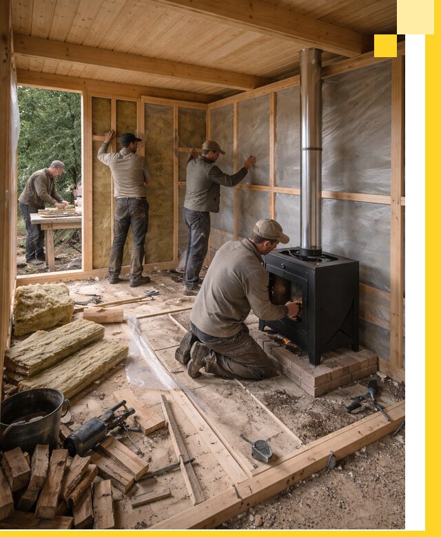 Профессиональный монтаж бань под ключ в Заинске для дома