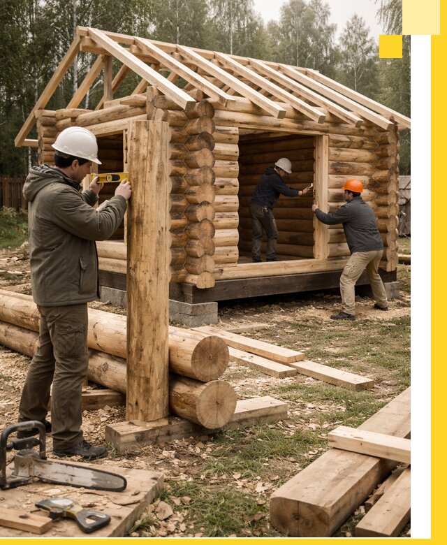 Строительство бань для дачи под ключ в Заинске с доставкой и монтажом