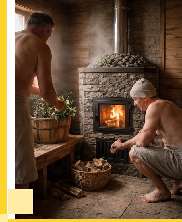 Банные печи под ключ в Заинске от 45761 р. | ЭриданЗнс кирпичная