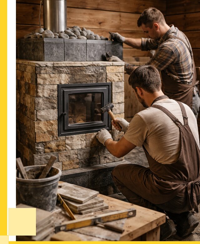 Облицовка банной печи в Заинске от 15254 р. | ЭриданЗнс