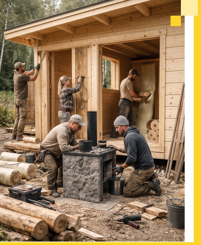 Купить баню под ключ в Заинске строительство монтаж отделка