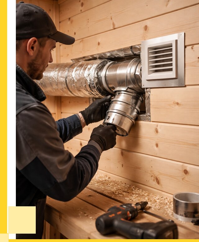 Монтаж вентиляции бани в Заинске от 12203 р. | ЭриданЗнс