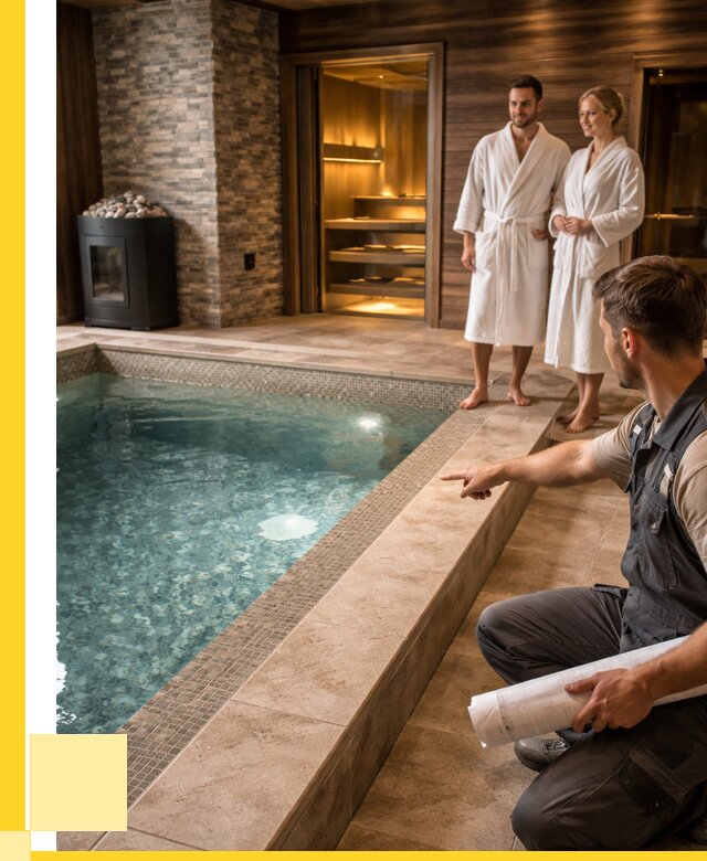 Проект бани с бассейном под ключ в Заинске от 66099 р. | ЭриданЗнс