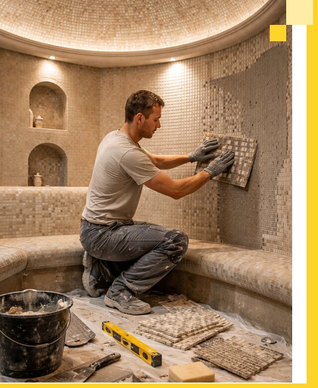 Устройство и монтаж домашнего хамама под ключ в Заинске