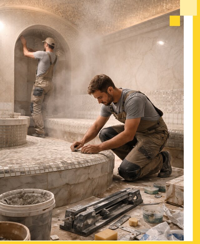 Профессиональный дизайн хамама и SPA под ключ в Заинске