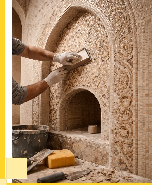 Мозаика для хамама в Заинске под ключ от 5085 р. | ЭриданЗнс