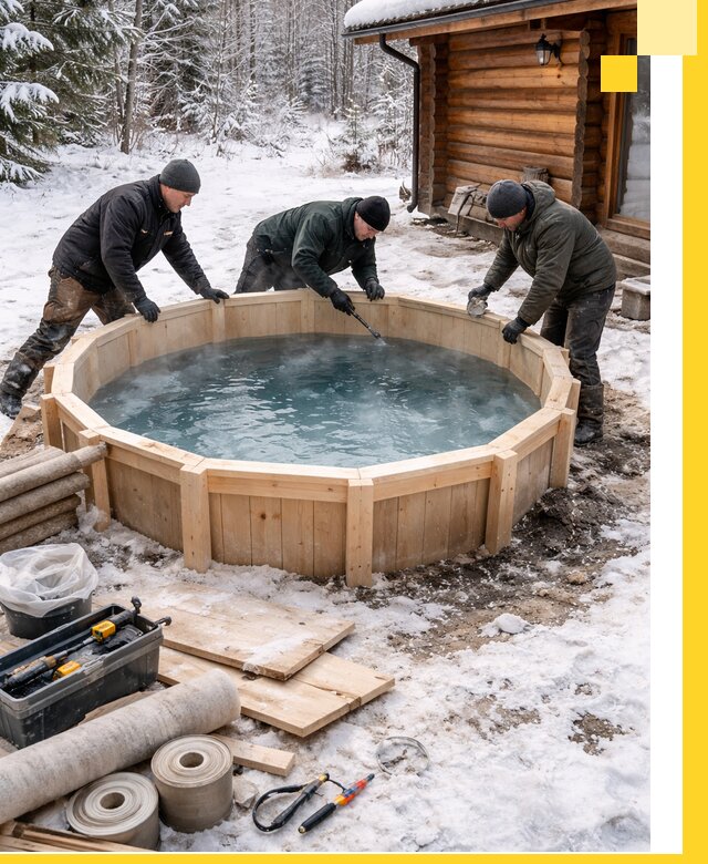 Изготовление и установка ледяных купелей под ключ в Заинске